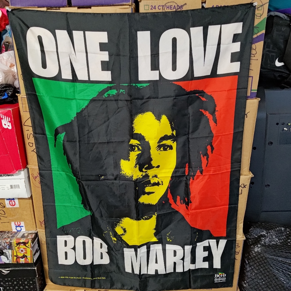 Bob Marley One Love Flag 42" X 30" Deluxe Concert Banner